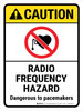 Caution: ANSI Radio Frequency Hazard Dangerous To Pacemakers Portrait - Wall Sign Caution: ANSI Radio Frequency Hazard Dangerous To Pacemakers Portrait - Wall Sign