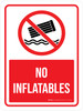 No Inflatables with Icon Portrait - Wall Sign