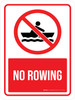 No Rowing with Icon Portrait - Wall Sign No Rowing with Icon Portrait - Wall Sign