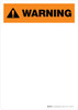 Warning ANSI Blank Portrait - Dry Erase Wall Sign