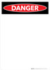 Danger OSHA Blank Portrait - Dry Erase Wall Sign