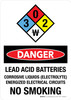Danger: Lead Acid Batteries Corrosive Liquids NFPA Diamond Portrait - Wall Sign Danger: Lead Acid Batteries Corrosive Liquids NFPA Diamond Portrait - Wall Sign