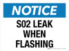 Notice: S02 Leak When Flashing Landscape - Wall Sign Notice: S02 Leak When Flashing Landscape - Wall Sign