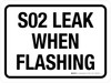 S02 Leak When Flashing White Landscape - Wall Sign S02 Leak When Flashing White Landscape - Wall Sign