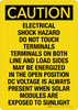 Caution: Electrical Shock Hazard Do Not Touch Terminals Portrait - Wall Sign Caution: Electrical Shock Hazard Do Not Touch Terminals Portrait - Wall Sign