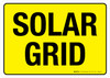 Solar Grid Yellow Landscape - Wall Sign Solar Grid Yellow Landscape - Wall Sign
