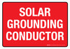 Solar Grounding Conductor Red Landscape - Wall Sign