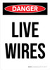 Danger: Live Wires Portrait - Wall Sign