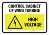 Control Cabinet Of Wind Turbine - High Voltage Landscape - Wall Sign Control Cabinet Of Wind Turbine - High Voltage Landscape - Wall Sign