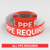 All Ppe Required - Smart Stripe Inline Printed Floor Tape