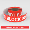 Do Not Block Door - Smart Stripe Inline Printed Floor Tape