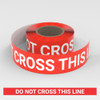 Do Not Cross This Line - Smart Stripe Inline Printed Floor Tape Do Not Cross This Line - Smart Stripe Inline Printed Floor Tape