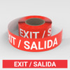 Exit / Salida (Bilingual Spanish) - Smart Stripe Inline Printed Floor Tape Exit / Salida (Bilingual Spanish) - Smart Stripe Inline Printed Floor Tape
