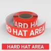 Hard Hat Area - Smart Stripe Inline Printed Floor Tape Hard Hat Area - Smart Stripe Inline Printed Floor Tape