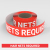 Hair Nets Required - Smart Stripe Inline Printed Floor Tape Hair Nets Required - Smart Stripe Inline Printed Floor Tape