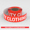 High Visibility Clothing Required - Smart Stripe Inline Printed Floor Tape