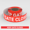 Keep Gate Closed - Smart Stripe Inline Printed Floor Tape