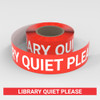 Library Quiet Please - Smart Stripe Inline Printed Floor Tape