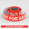 Lock Out For Safety - Smart Stripe Inline Printed Floor Tape Lock Out For Safety - Smart Stripe Inline Printed Floor Tape