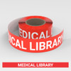 Medical Library - Smart Stripe Inline Printed Floor Tape Medical Library - Smart Stripe Inline Printed Floor Tape