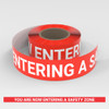 You Are Now Entering A Safety Zone - Smart Stripe Inline Printed Floor Tape