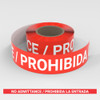 No Admittance / Prohibida La Entrada (Bilingual Spanish) - Smart Stripe Inline Printed Floor Tape