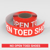 No Open Toed Shoes - Smart Stripe Inline Printed Floor Tape