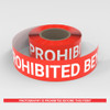 Photography Is Prohibited Beyond This Point - Smart Stripe Inline Printed Floor Tape