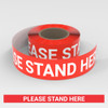 Please Stand Here - Smart Stripe Inline Printed Floor Tape