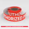 Robotic Zone - Authorized Personnel Only - Smart Stripe Inline Printed Floor Tape Robotic Zone - Authorized Personnel Only - Smart Stripe Inline Printed Floor Tape