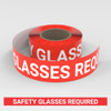 Safety Glasses Required - Smart Stripe Inline Printed Floor Tape Safety Glasses Required - Smart Stripe Inline Printed Floor Tape