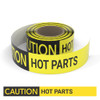 Caution: Hot Parts - Smart Stripe Inline Printed Floor Tape