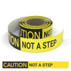 Caution: Not A Step - Smart Stripe Inline Printed Floor Tape Caution: Not A Step - Smart Stripe Inline Printed Floor Tape