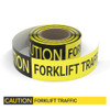 Caution: Forklift Traffic - Smart Stripe Inline Printed Floor Tape Caution: Forklift Traffic - Smart Stripe Inline Printed Floor Tape