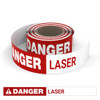 Danger: Laser - Smart Stripe Inline Printed Floor Tape