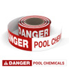 Danger: Pool Chemicals - Smart Stripe Inline Printed Floor Tape