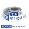 Notice: Fire Hose Here - Smart Stripe Inline Printed Floor Tape Notice: Fire Hose Here - Smart Stripe Inline Printed Floor Tape