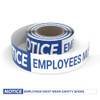 Notice: Employees Must Wear Safety Shoes - Smart Stripe Inline Printed Floor Tape Notice: Employees Must Wear Safety Shoes - Smart Stripe Inline Printed Floor Tape