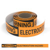 Warning: Electrocution Hazard - Smart Stripe Inline Printed Floor Tape