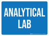 Analytical Lab Blue Landscape - Wall Sign