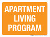 Apartment Living Program Orange Landscape - Wall Sign Apartment Living Program Orange Landscape - Wall Sign