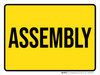 Assembly Yellow Landscape - Wall Sign