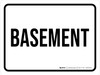 Basement White Landscape - Wall Sign Basement White Landscape - Wall Sign