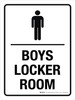 Boys Locker Room Portrait - Wall Sign Boys Locker Room Portrait - Wall Sign