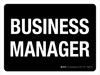 Business Manager Black Landscape - Wall Sign Business Manager Black Landscape - Wall Sign