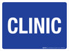 Clinic Blue Landscape - Wall Sign