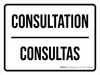 Consultation Bilingual Spanish Landscape - Wall Sign Consultation Bilingual Spanish Landscape - Wall Sign