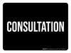 Consultation Black Landscape - Wall Sign Consultation Black Landscape - Wall Sign