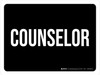 Counselor Black Landscape - Wall Sign Counselor Black Landscape - Wall Sign