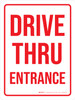 Drive Thru Entrance Portrait - Wall Sign Drive Thru Entrance Portrait - Wall Sign